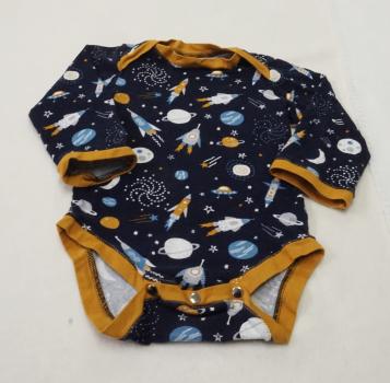 Langarmbody Gr. 62/68 selbstgenäht (4129)
