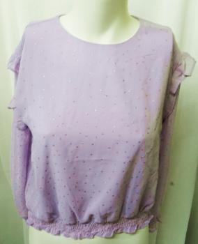 Langarmshirt kurz, Gr. 140 von H&M (4308)
