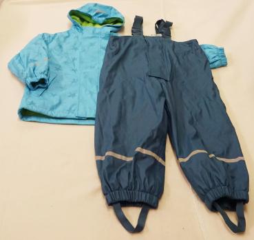 gefütterte Matschjacke mit gefütterte Matschhose Gr. 98 von Impidimpi (2462)
