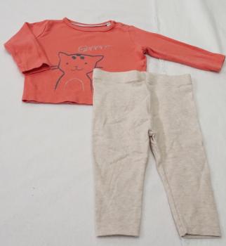 Langarmshirt mit Leggings von Lupilu Gr. 62 (1375)