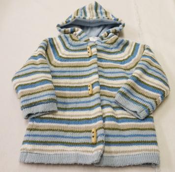 gefütterte Strickjacke Gr. 74 (979)