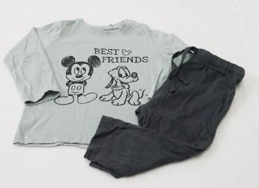 Langarmshirt von Disney mit Sweathose von H&M Gr. 68 (1552)