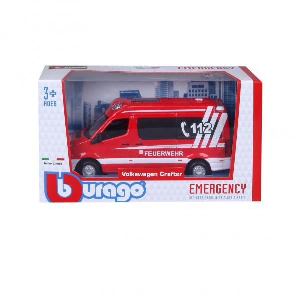 Modellauto - Bburago VW Crafter - Feuerwehr  1:50 NEU OVP