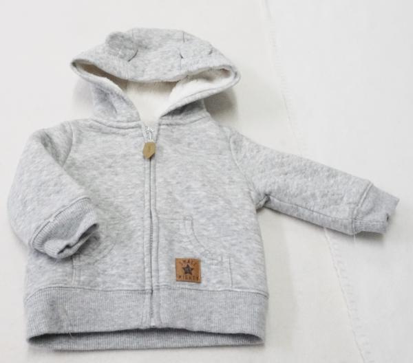 gefütterte Sweatjacke Gr. 56/62 von Simple joys (4091)
