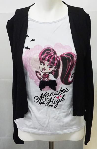 Langarmshirt kurz, Gr. 158/164 von Monster High von C&A (1511)