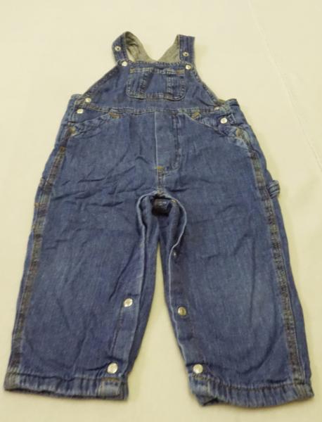 gefütterte Jeanslatzhose Gr. 86 (294)