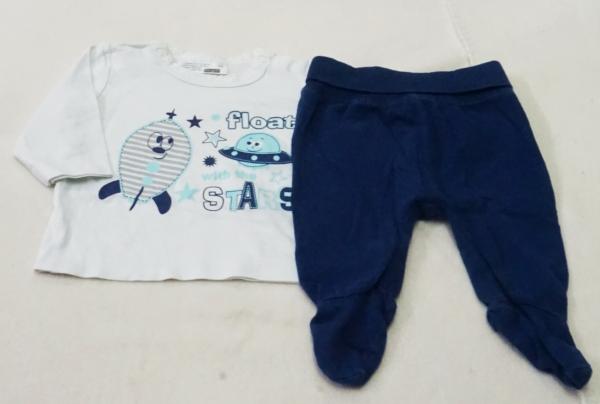 Langarmshirt mit Sweathose Gr. 50 von Ergee (946)