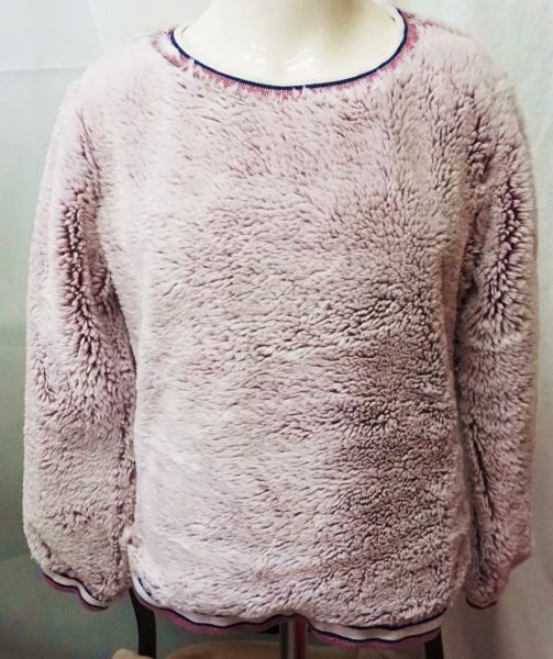 Fleecepullover gefüttert kurz, Gr. 128 (1064)