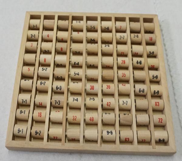 Multipliziertabelle aus Holz (3826)