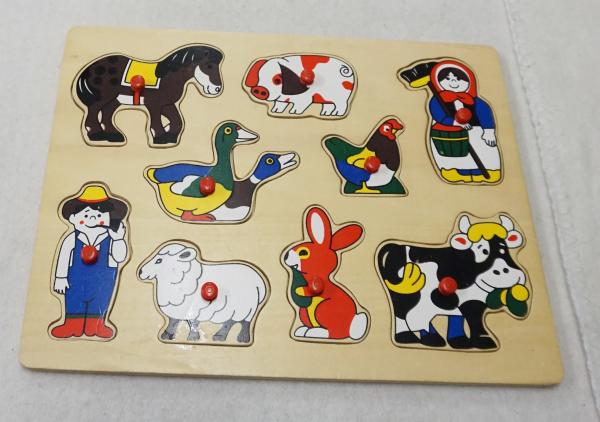 Holzsteckpuzzle 9 teilig (3828)