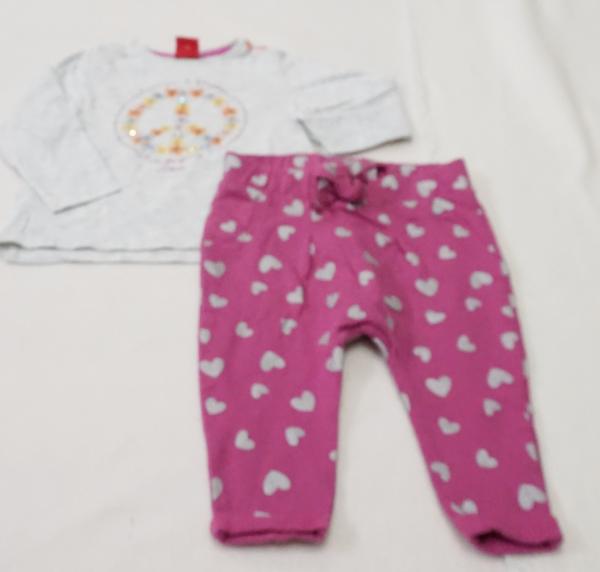 Langarmshirt von S. Oliver mit Sweathose von Ergee Gr. 62 (1310)