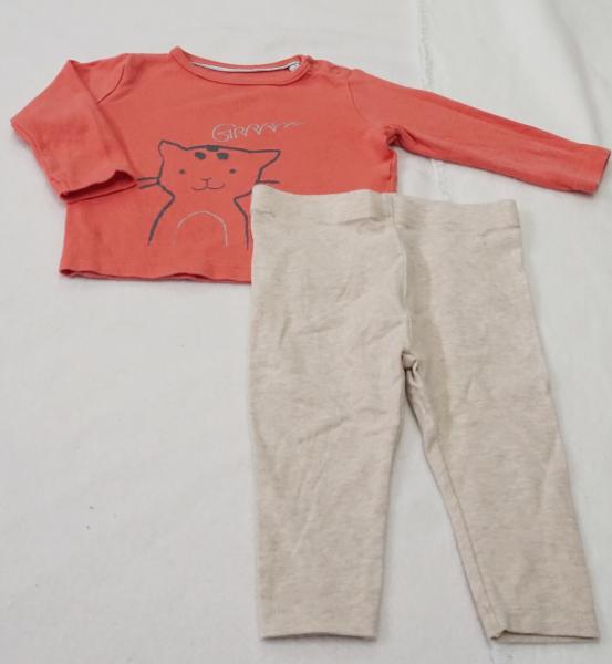 Langarmshirt mit Leggings von Lupilu Gr. 62 (1375)