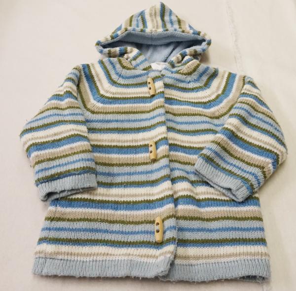 gefütterte Strickjacke Gr. 74 (979)