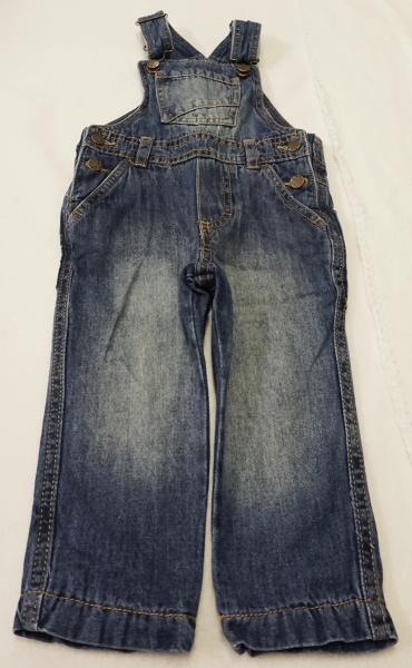 gefütterte Jeanslatzhose Gr. 74 von Impidimpi (3458)