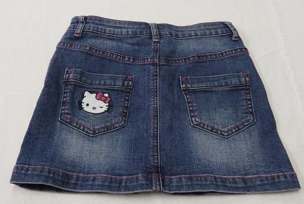 Jeansrock Gr. 140 von Hello Kitty by C&A (1501)