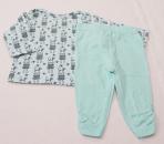 selbstgenähtes Langarmshirt mit Leggings Gr. 62 (952)